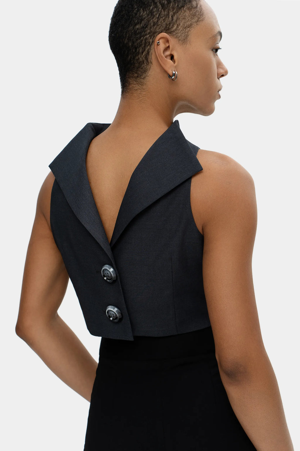 Open-Back Vest — Urban Fog