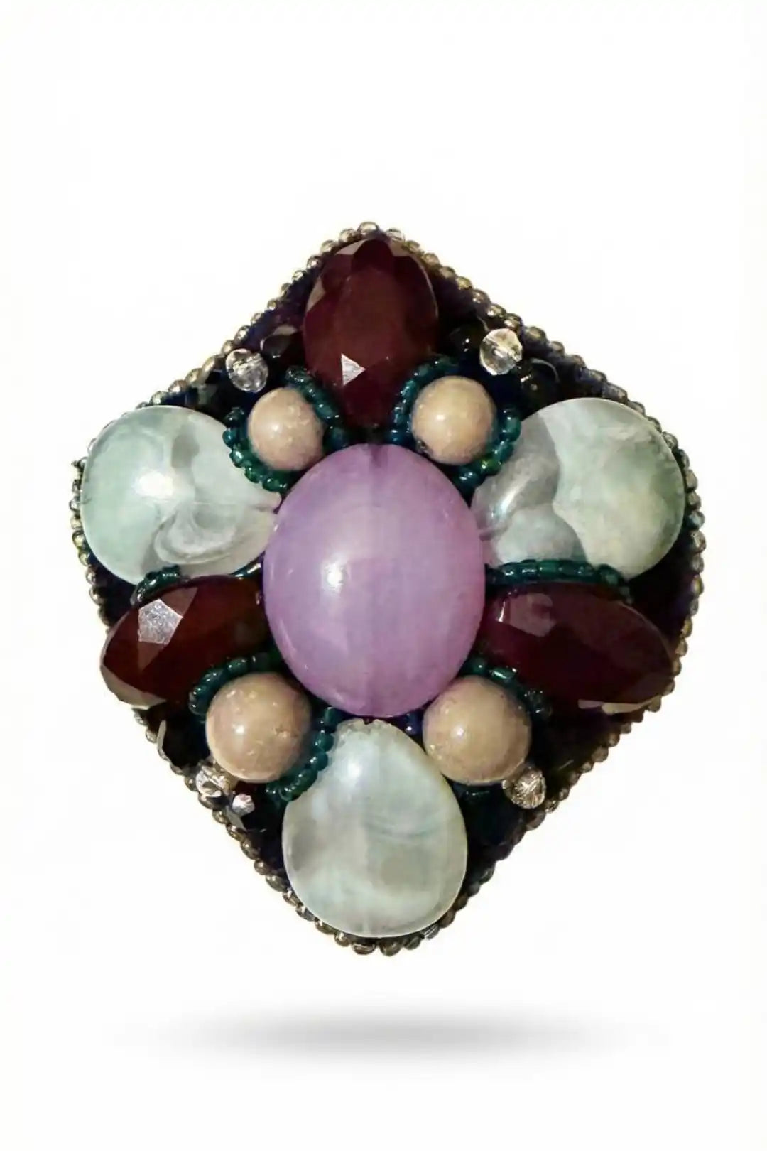 Multistone Statement Brooch