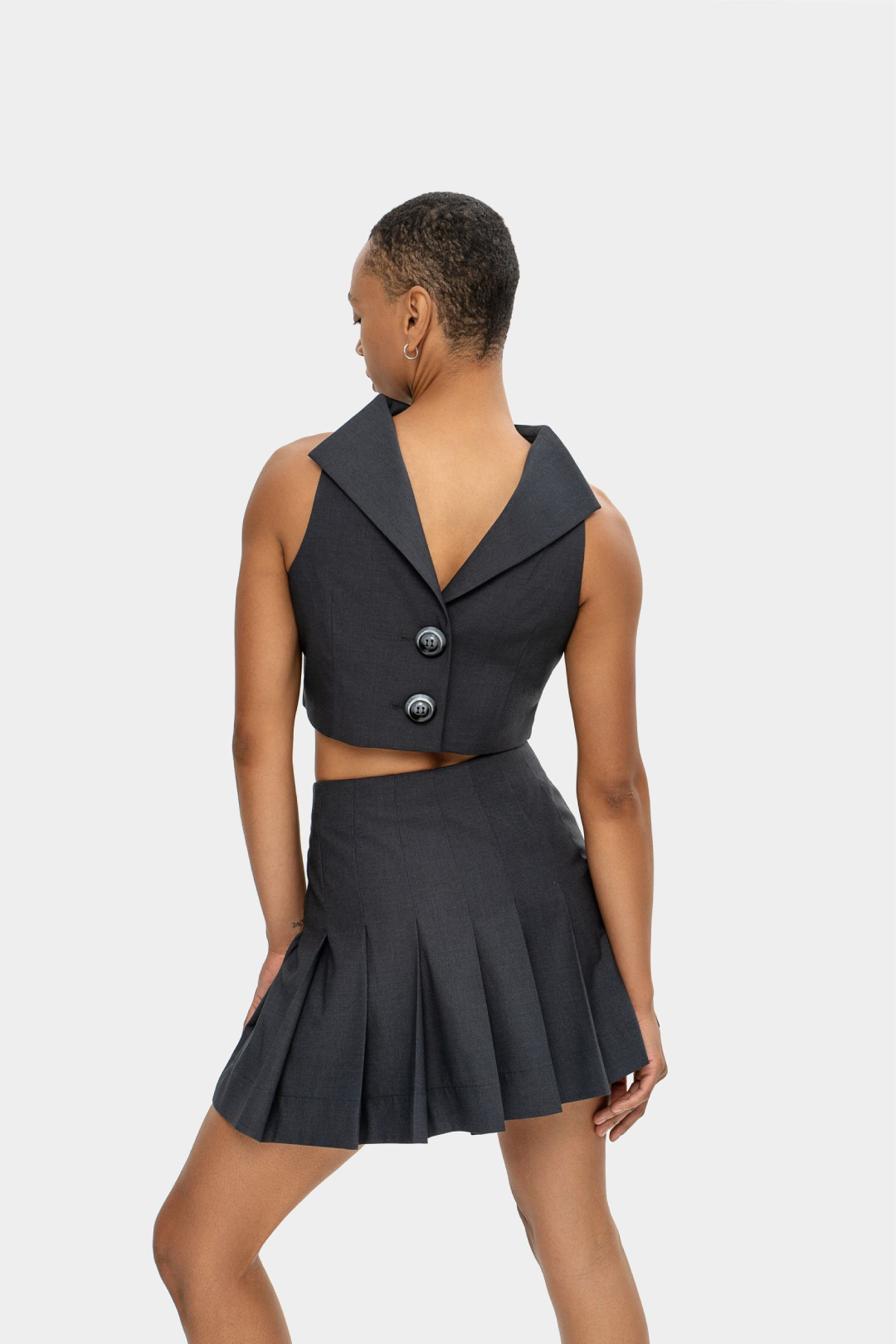 Open-Back Structured Vest