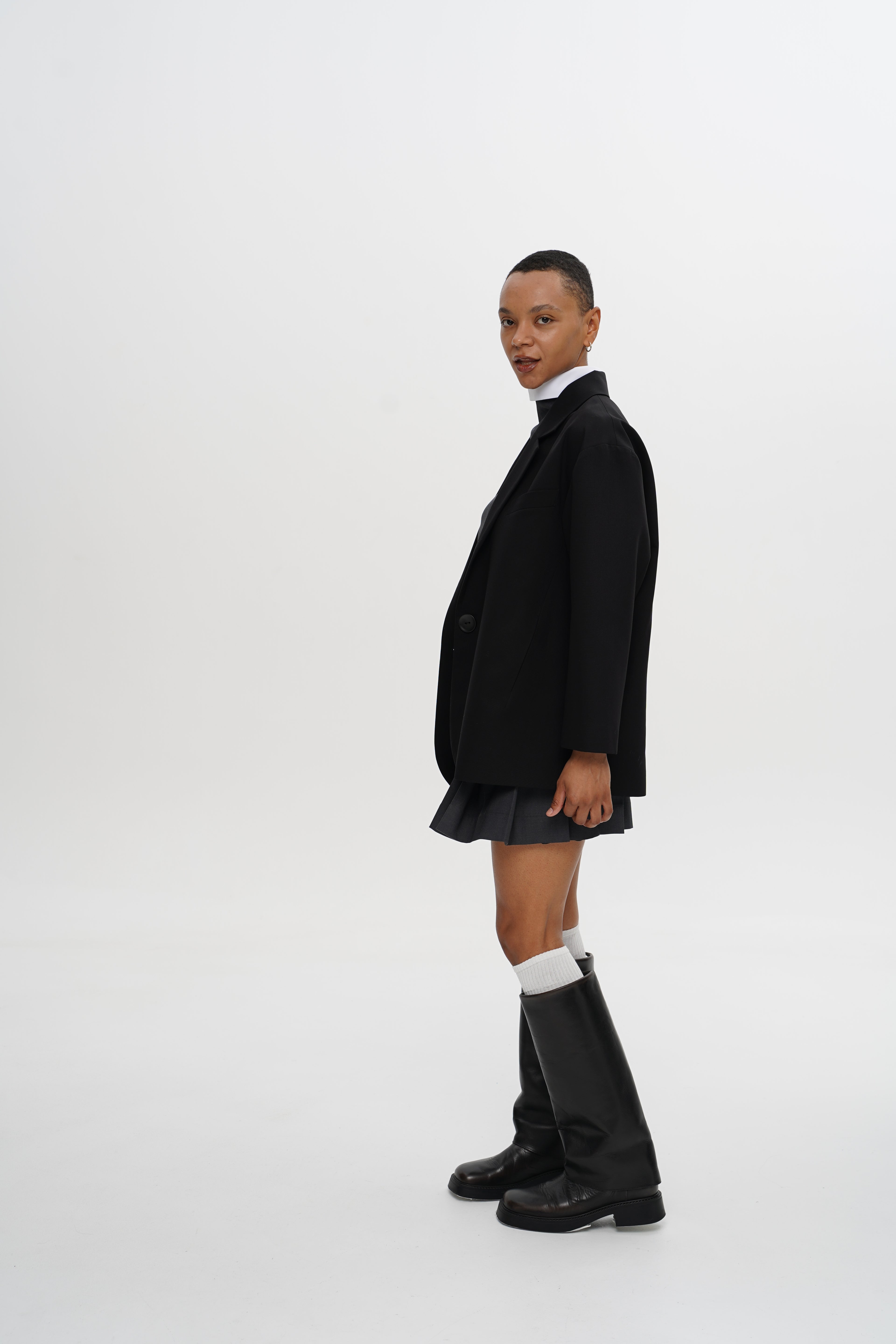 Strong Base Blazer — Midnight Black