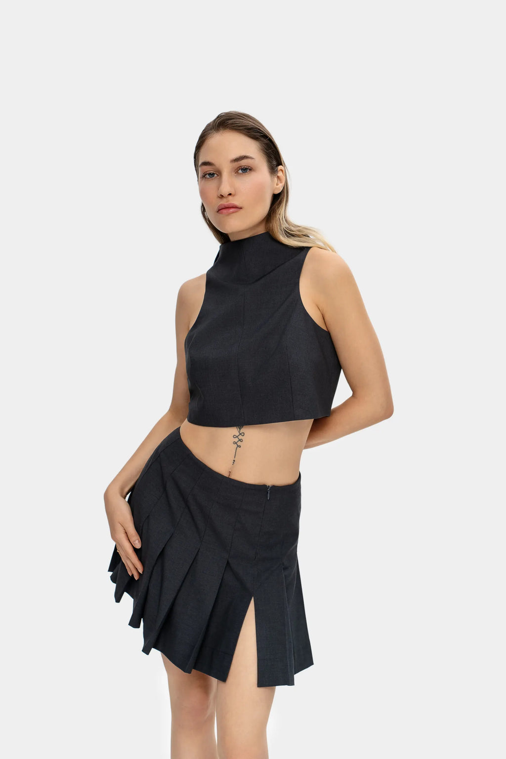 Open-Back Vest — Urban Fog