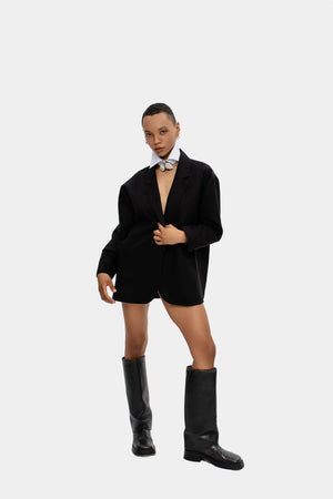Strong Base Blazer — Midnight Black