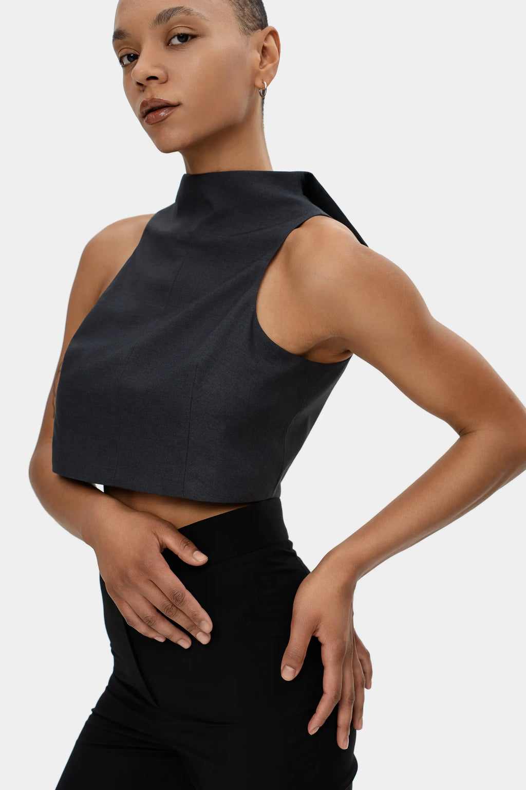 Open-Back Vest — Urban Fog